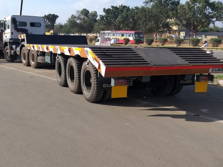 Semibed trailer